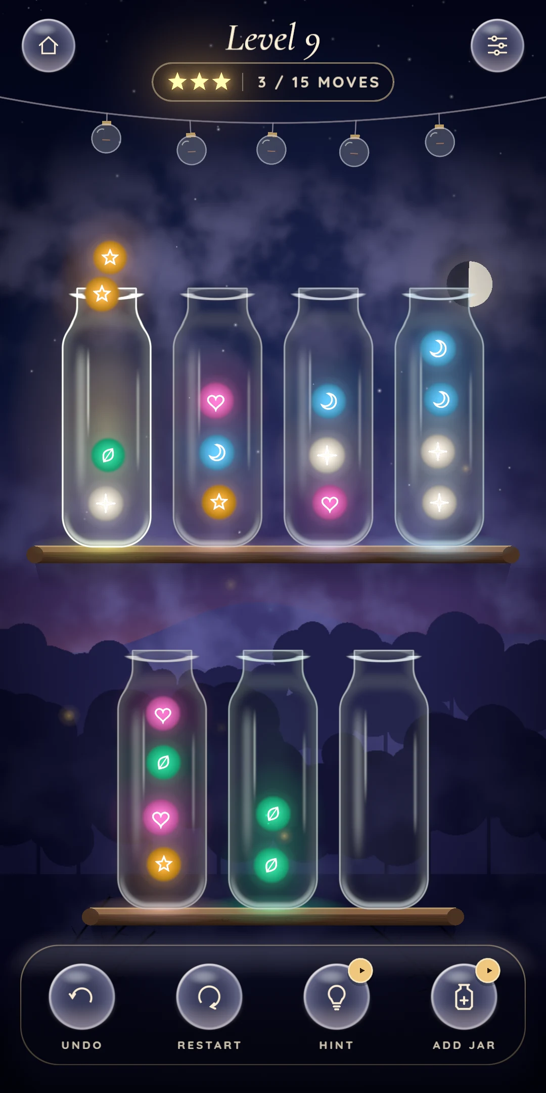 Every kind of firefly has its own symbol as well as its own colour