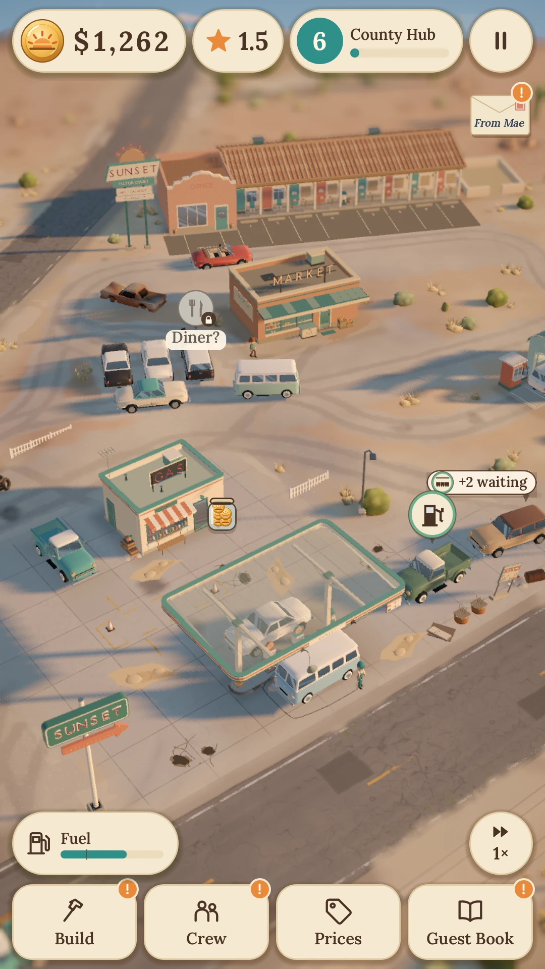 The junction with the actual portrait game interface.